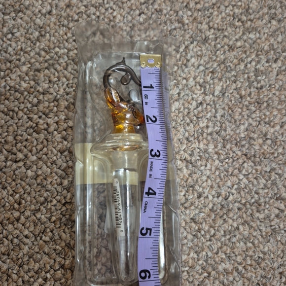 Amscan Silent Night Raindeer Blown Glass Bottle Stopper New - Picture 7 of 7